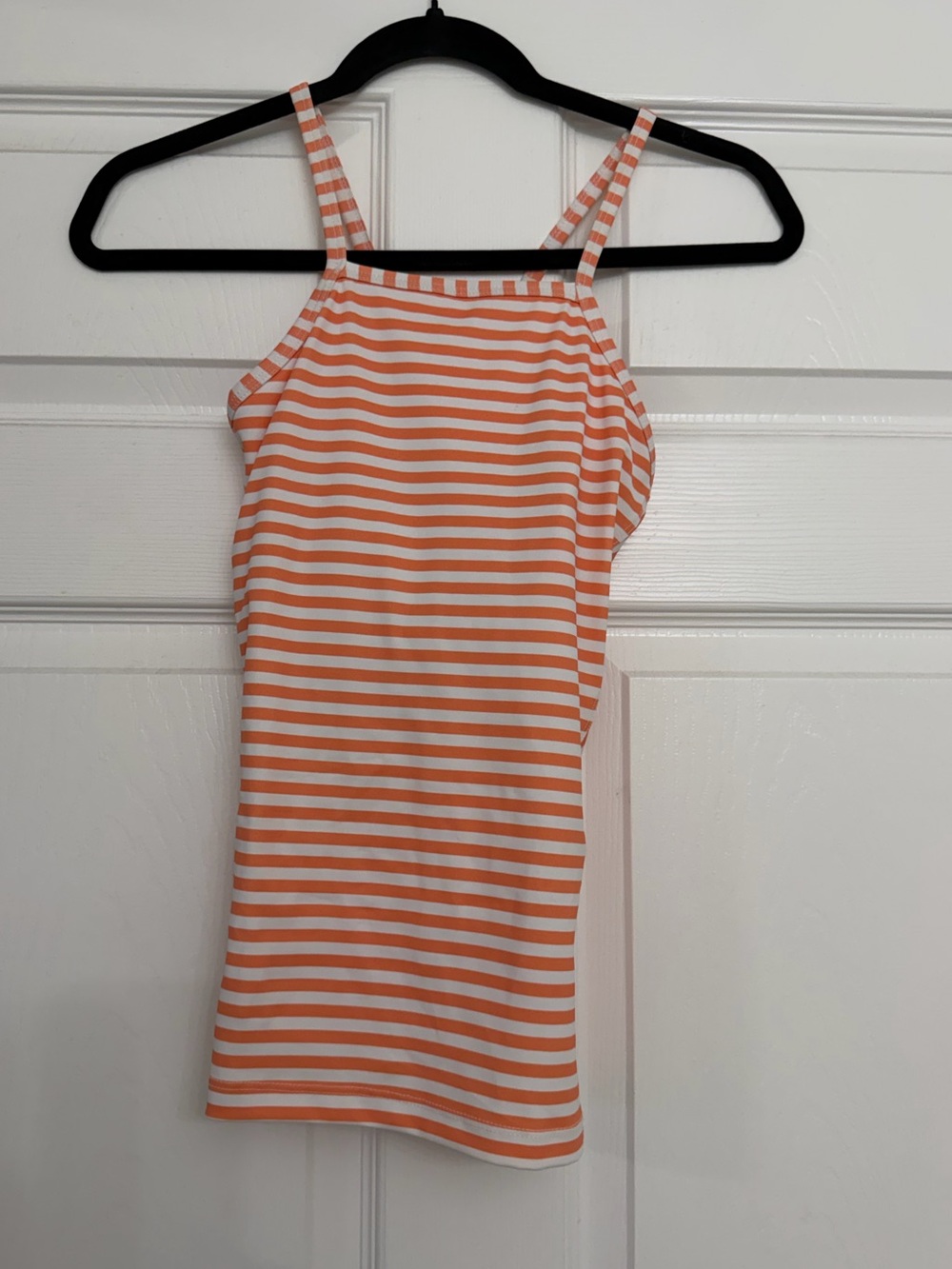 Albion fit striped Tankini cross cross back | Size Medium